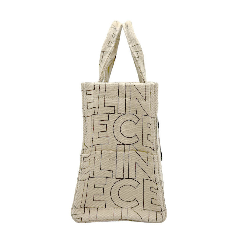 Celine Triomphe Cabas Thais Canvas Handbag Shoulder Bag Beige - Picture 2 of 4
